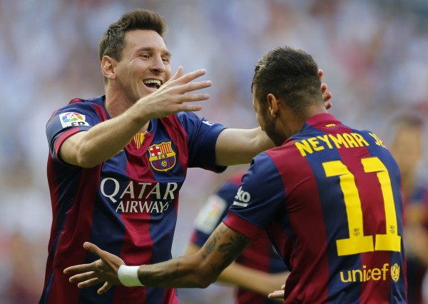 Messi and Neymar in Barcelona