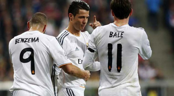 Real Madrid BBC, Bale, Benzema and Cristiano Ronaldo