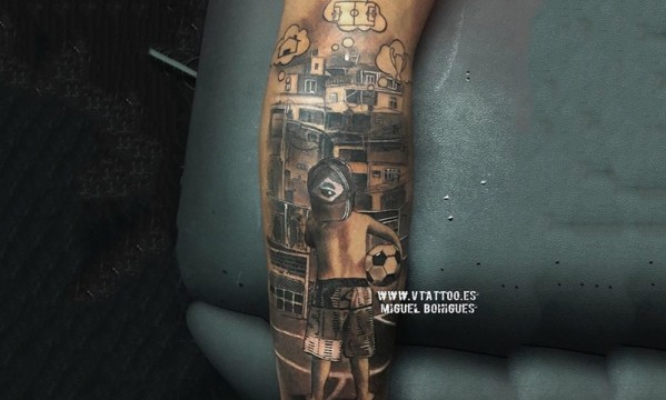 Neymar images of PSG stars latest superhero tattoos leaked  AS USA