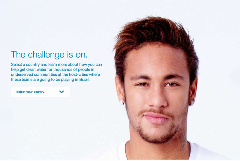 Neymar clean water campaign