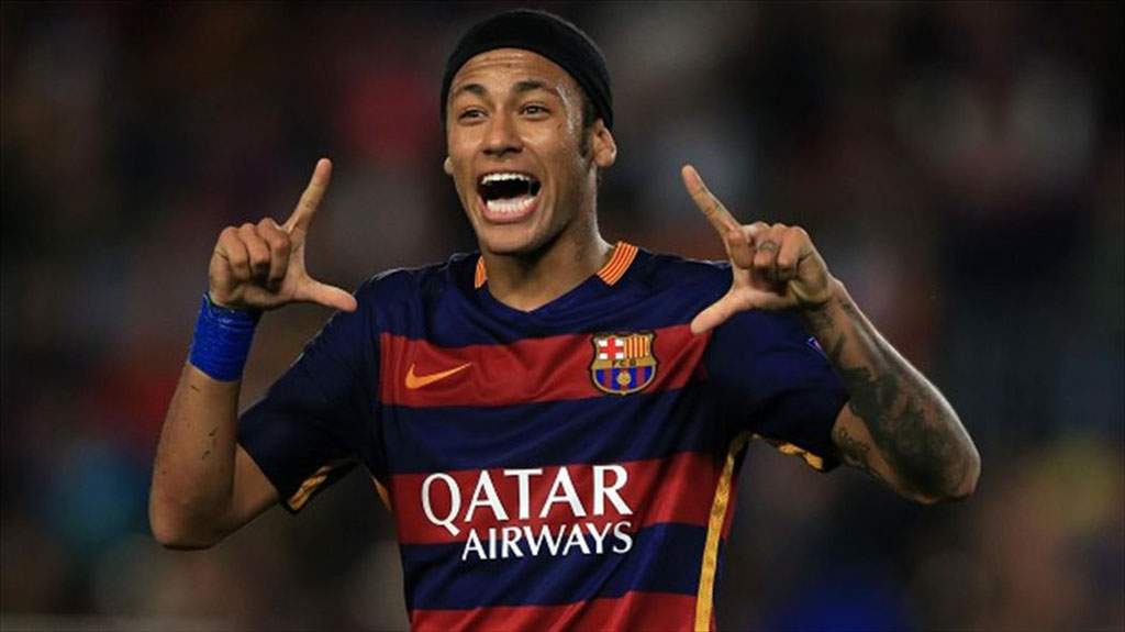 Neymar hands gesture