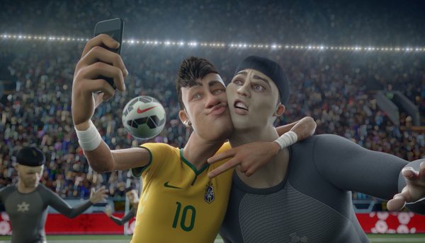 Neymar's likeness was featured in Nike's signature longform spots ahead of the 2014 World Cup