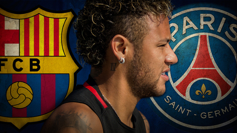 Neymar leaves Barcelona and joins PSG in 2017