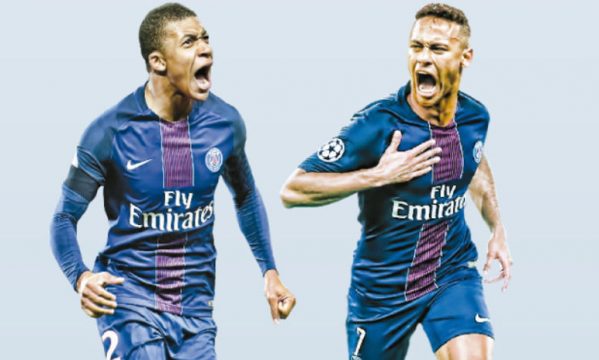 Mbappe joins forces with Neymar at PSG