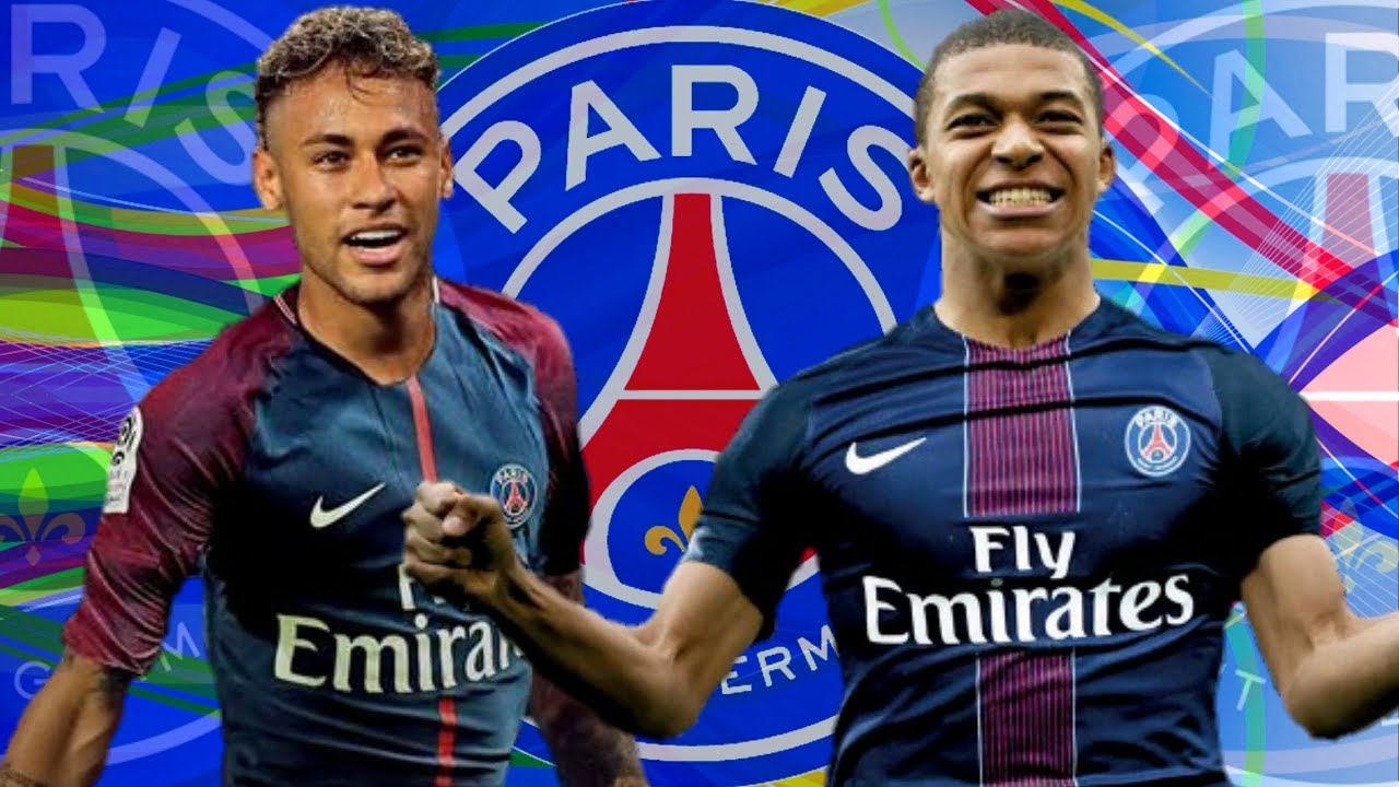 Neymar and Mbappé in PSG in 2017