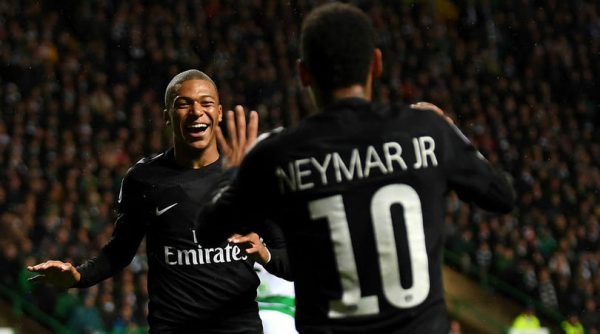 Mbappé and Neymar PSG attackers