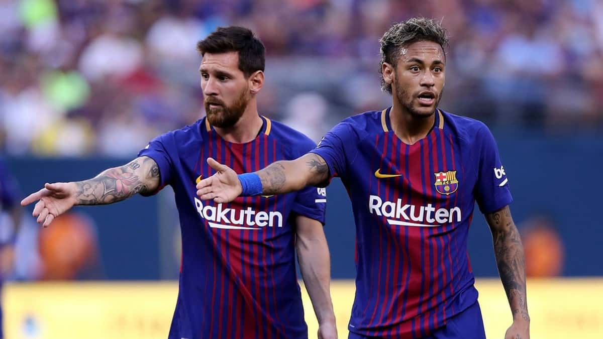 Messi and Neymar in Barcelona