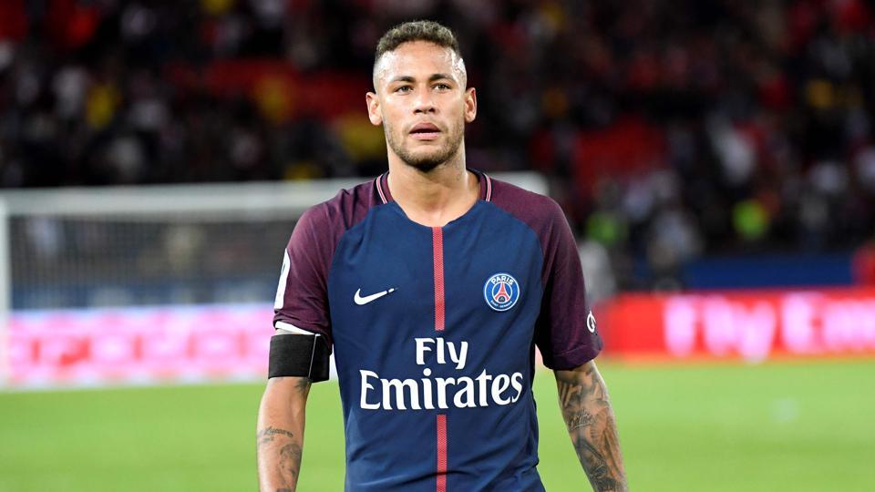 Neymar in PSG in 2018