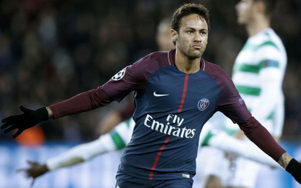 Neymar scores for PSG against Celtic