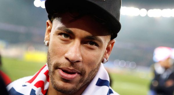 Neymar wearing a cap