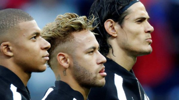 Mbappé, Neymar and Cavani in PSG