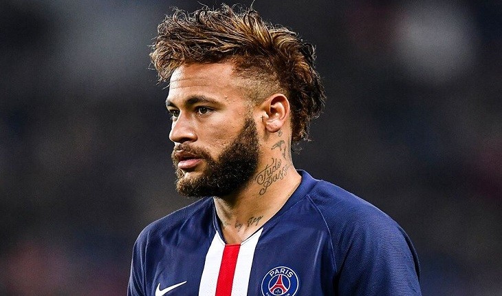 Neymar new look with long hair