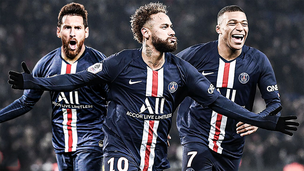 Messi, Neymar, Mbappé in PSG