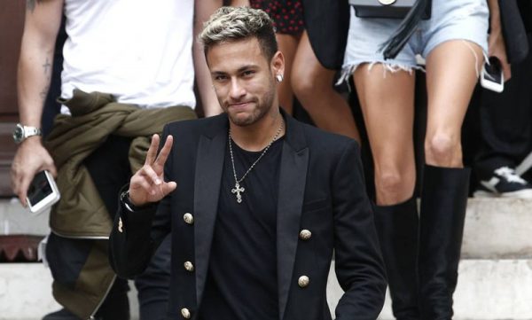 Neymar attending a fashion show
