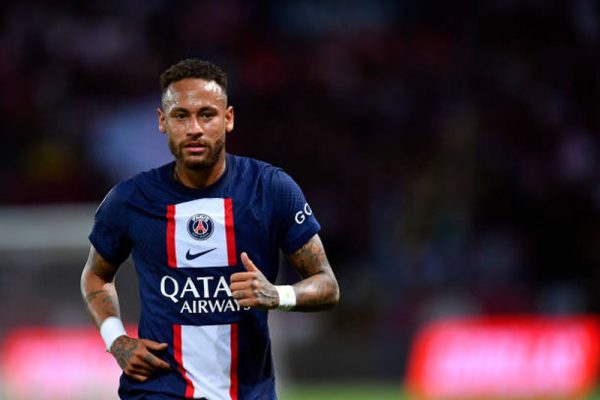 Neymar during PSG match against AS Monaco