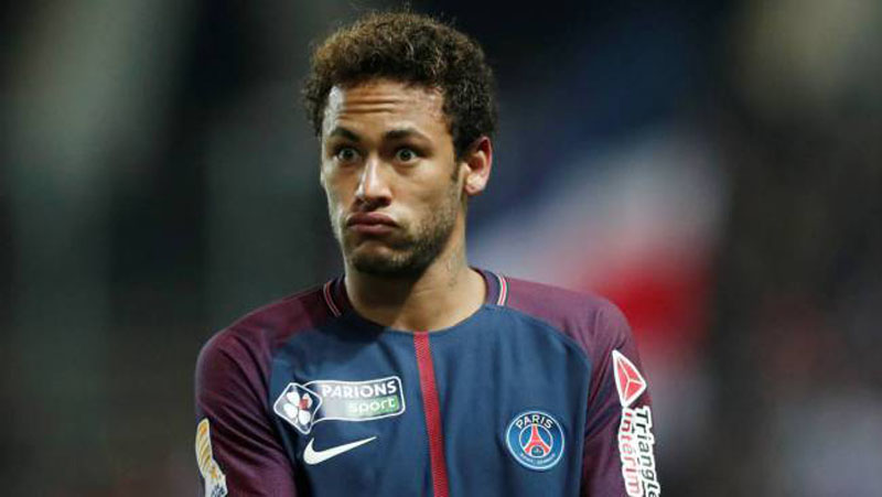 Neymar making a surprised face