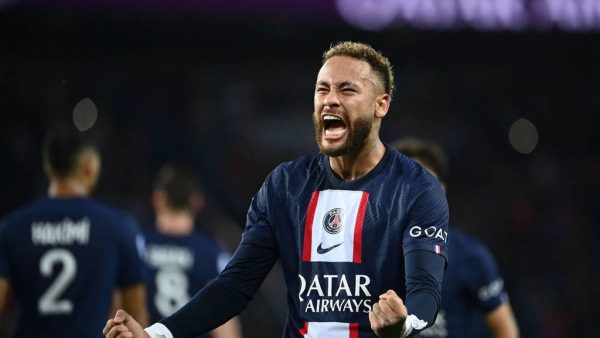 Neymar thrilled after scoring a goal for PSG